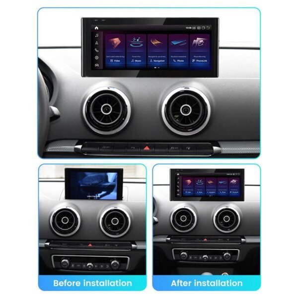 Apple CarPlay & Android Auto Android Screen Upgrade - 2014-2020 Audi A3 - Image 2
