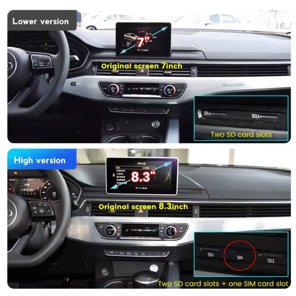 Apple CarPlay & Android Auto Android Screen Upgrade - 2016-2020 Audi A4 - Image 2
