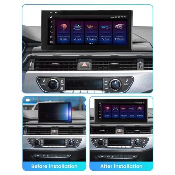 Apple CarPlay & Android Auto Android Screen Upgrade - 2016-2020 Audi A4 - Image 3
