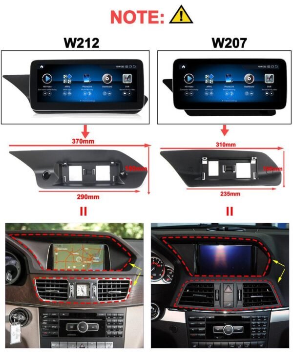 Apple CarPlay & Android Auto Android Screen Upgrade - Mercedes Benz E Class Coupe C207 A207 - Image 10