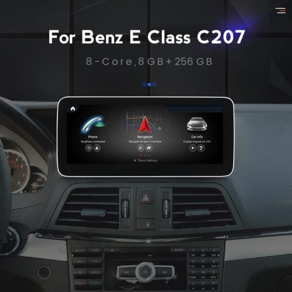 Apple CarPlay & Android Auto Android Screen Upgrade - Mercedes Benz E Class Coupe C207 A207 - Image 3