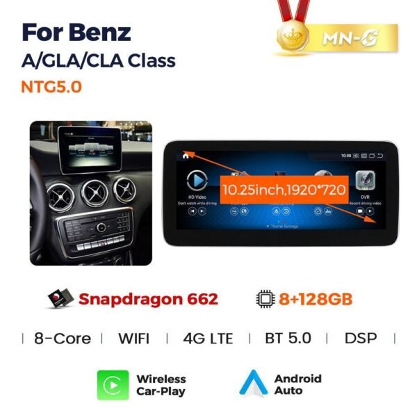 Apple CarPlay & Android Auto Android Screen Upgrade - Mercedes Benz CLA-Class C117 - Image 8