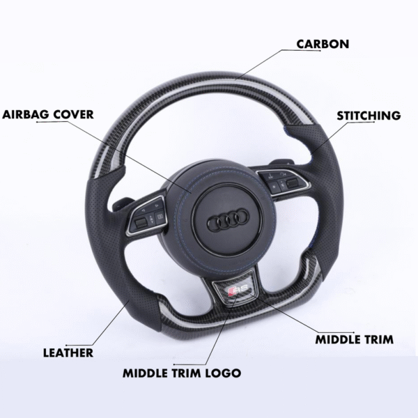 Audi A / S / RS Style (1st Gen) - Full Custom Steering Wheel - Image 2