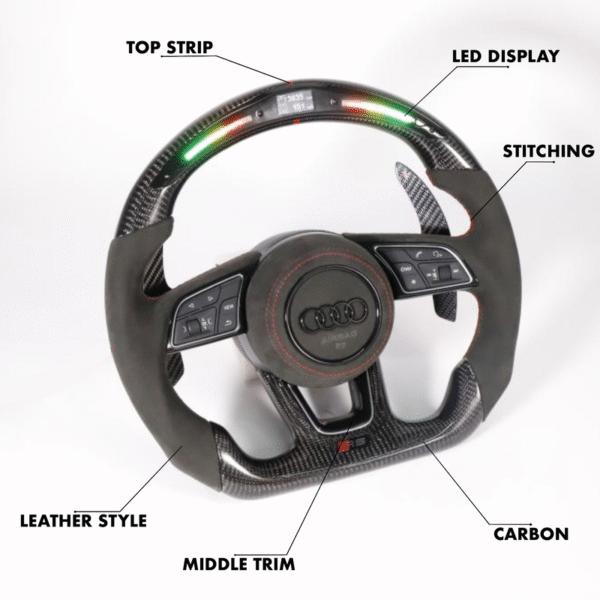 Audi RS Style - Full Custom Steering Wheel - Image 3