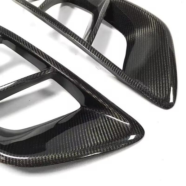 BRS Style Carbon Fiber Front Air Vent Trims - Mercedes Benz W205 C Class - Image 2