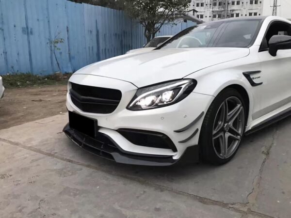 BRS Style Carbon Fiber Front Lip - Mercedes Benz W205 C63 AMG - Image 7