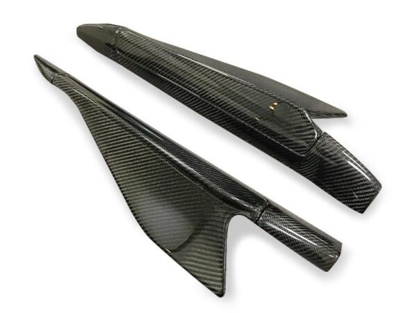 C Style Carbon Fiber Side Skirt Winglets - Audi R8 V10 Type 4S - Image 2