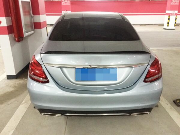 C63 Style Carbon Fiber Trunk Spoiler - Mercedes Benz W205 C-Class - Image 6
