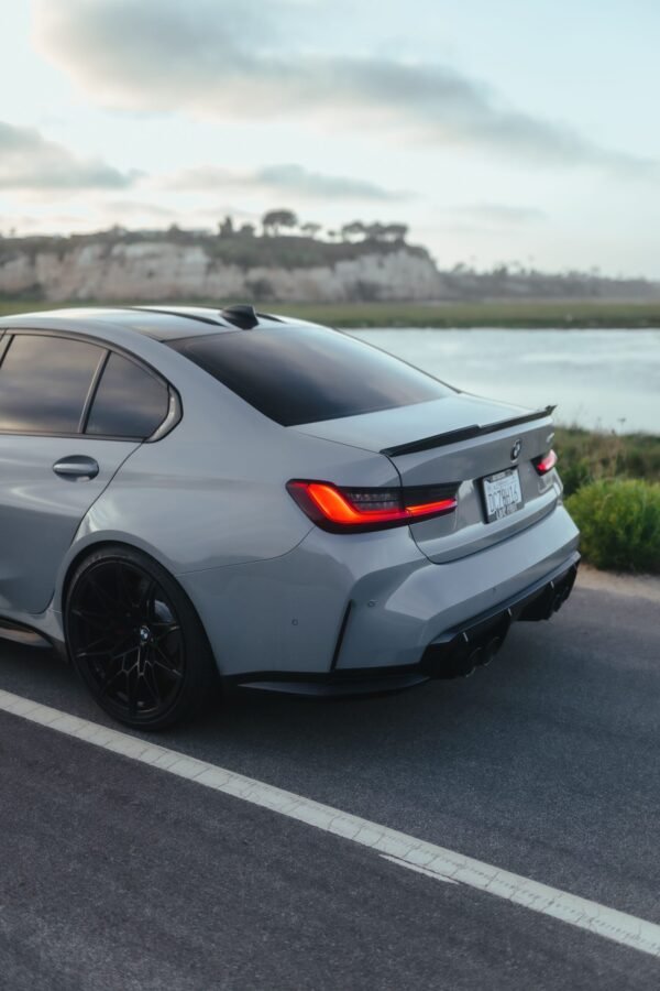CS Style Carbon Fiber Trunk Spoiler - BMW G80 M3 & G20 3 Series - Image 2