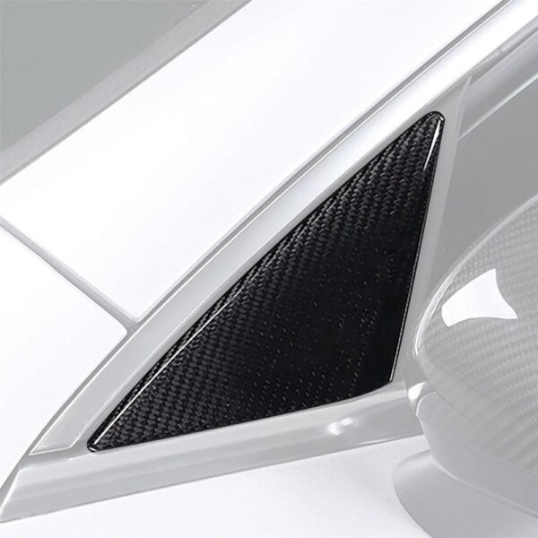 Carbon Fiber A-Pillar Triangle Trims - Mercedes Benz W177 A-Class & W118 CLA-Class - Image 2