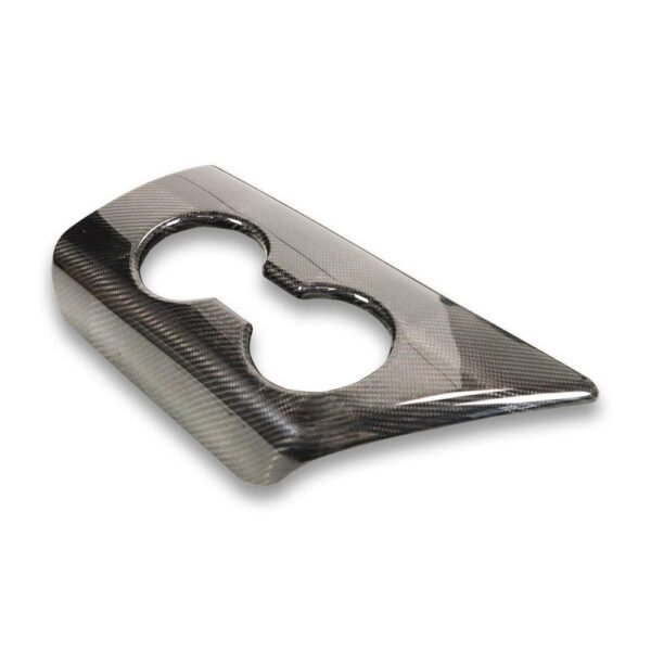 Carbon Fiber Armrest Console Cup Holder Cover - Toyota A90 Supra - Image 2