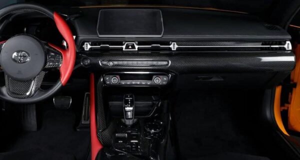 Carbon Fiber Dashboard Long Trim - Toyota A90 Supra - Image 2
