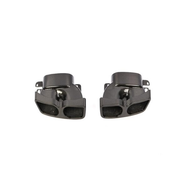 Carbon Fiber Exhaust Tips - Mercedes Benz W205 C63 AMG - Image 2