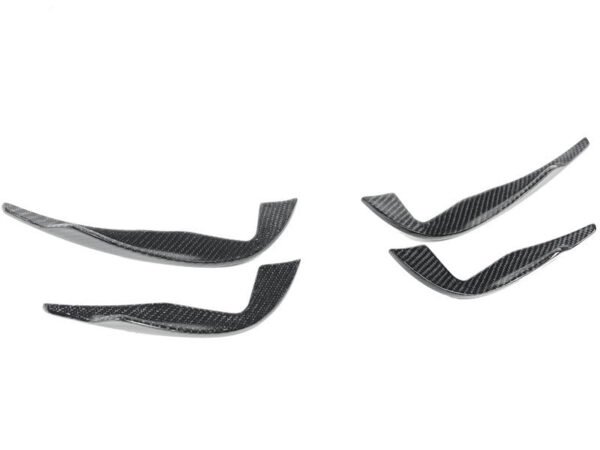 Carbon Fiber Front Bumper Canards - Audi MK3 TTRS - Image 4