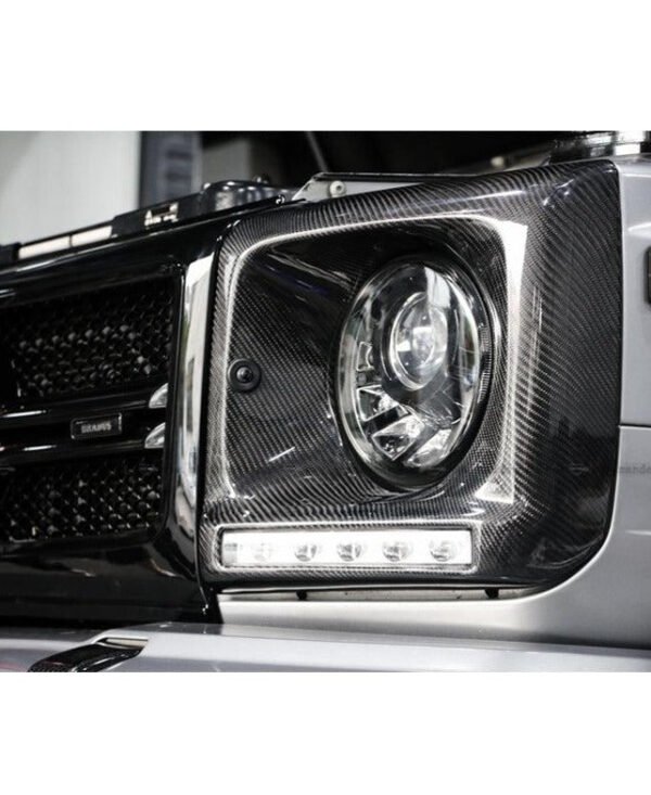 Carbon Fiber Headlamp Frame - Mercedes Benz W463 G-Class - Image 4
