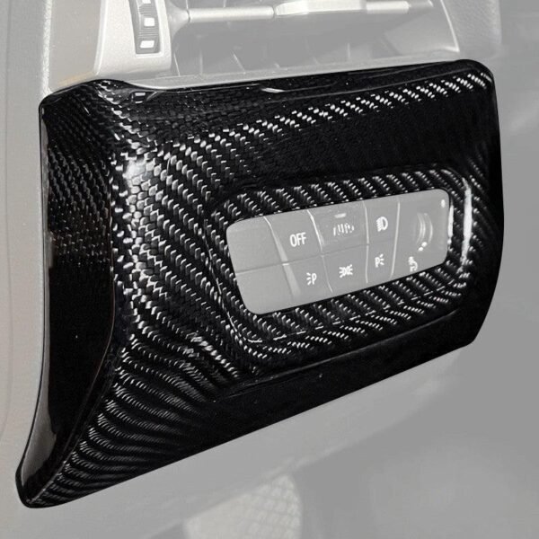 Carbon Fiber Headlight Switch Cover - Toyota A90 Supra - Image 2