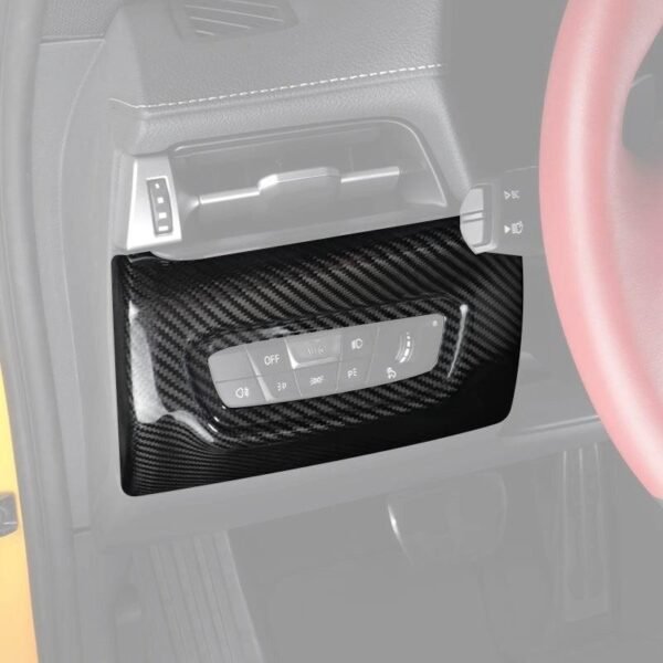 Carbon Fiber Headlight Switch Cover - Toyota A90 Supra - Image 3