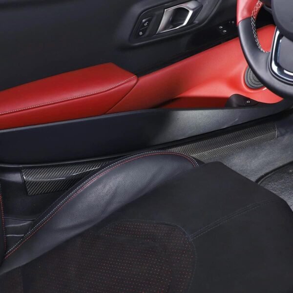 Carbon Fiber Inner Door Sill Covers - Toyota A90 Supra - Image 2