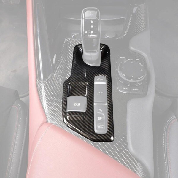 Carbon Fiber Interior Gear Surround Trim - Toyota A90 Supra - Image 2