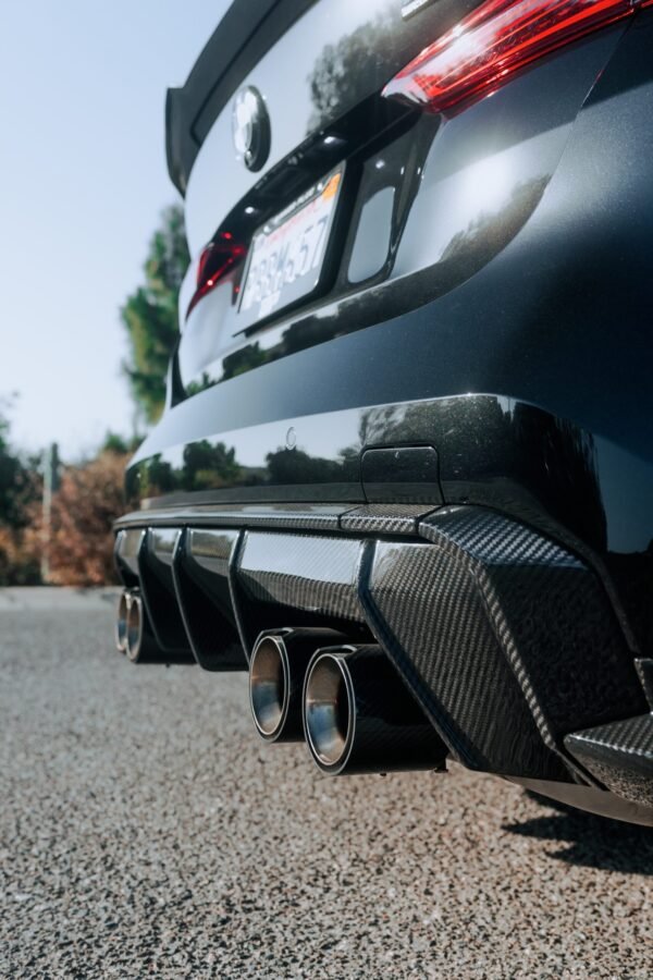Carbon Fiber Rear Diffuser Trim - BMW G80 M3 & G82/G83 M4 - Image 3