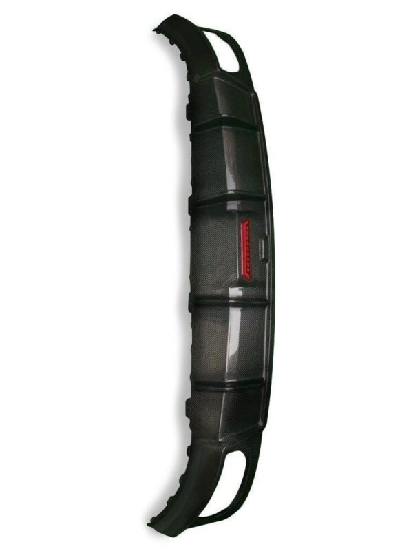 Carbon Fiber Rear Diffuser With LED Light - Audi SQ8 / Q8 S Line - Image 4