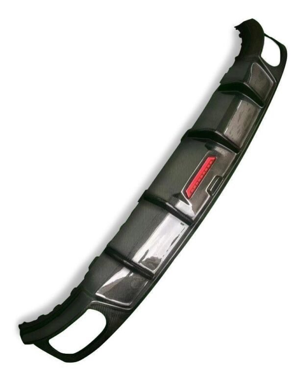 Carbon Fiber Rear Diffuser With LED Light - Audi SQ8 / Q8 S Line - Image 5