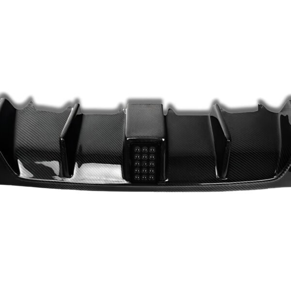 Carbon Fiber Rear Diffuser with Brake Light & Exhaust Tips - Mercedes Benz W213 E63 E53 E43 AMG - Image 4