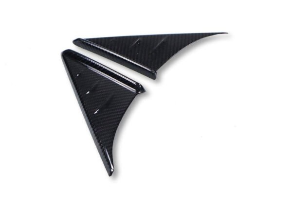 Carbon Fiber Side Mirror Triangle Trims - Toyota A90 Supra - Image 3