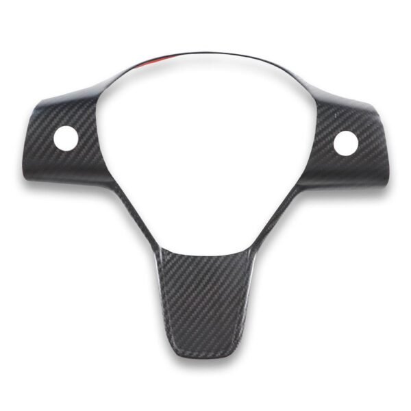 Carbon Fiber Steering Wheel Accents - Tesla Model 3 & Y - Image 2