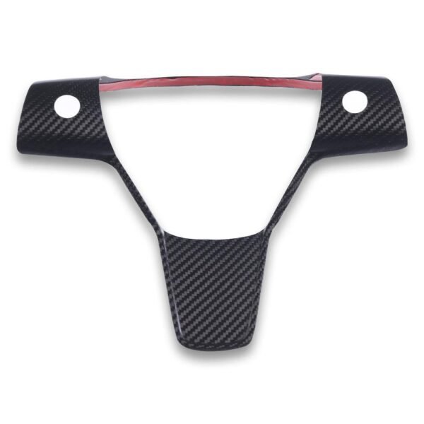 Carbon Fiber Steering Wheel Accents - Tesla Model 3 & Y - Image 3