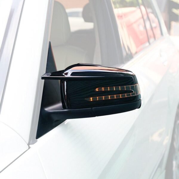 Gloss Black Mirror Cap Set - Mercedes Benz W212 E-Class & W204 C-Class - Image 2