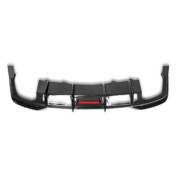 K Style Carbon Fiber Rear Diffuser with Brake Light - Audi B9.5 S5 & A5 - Image 3