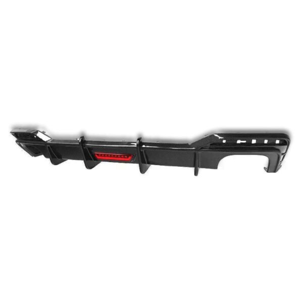K Style Carbon Fiber Rear Diffuser with Brake Light - Audi B9.5 S5 & A5 - Image 4