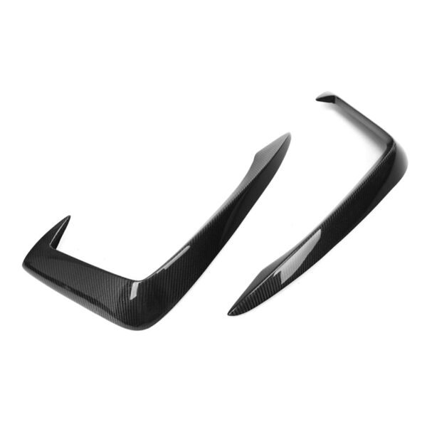 KB Style Carbon Fiber Front Bumper Splitters - Audi B9 A4 S Line - Image 2