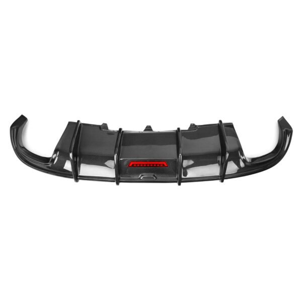 KB Style Carbon Fiber Rear Diffuser - Audi B8 A4 S Line - Image 2