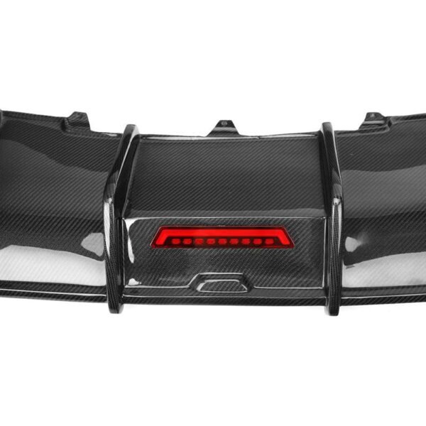 KB Style Carbon Fiber Rear Diffuser - Audi B8 A4 S Line - Image 3
