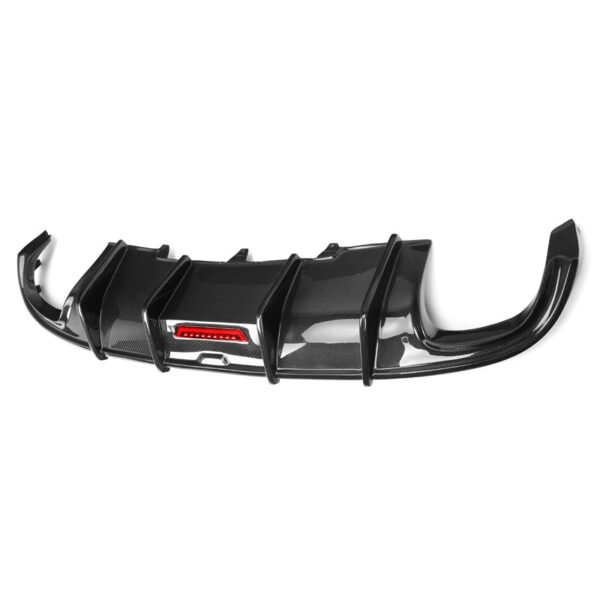 KB Style Carbon Fiber Rear Diffuser - Audi B8 A4 S Line - Image 4
