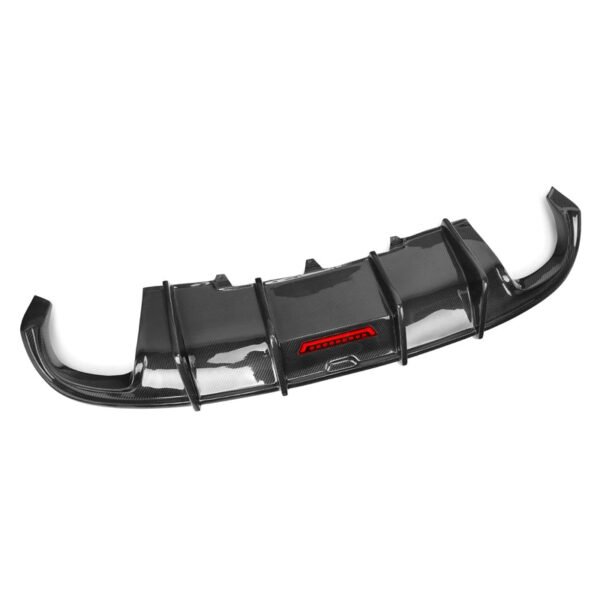 KB Style Carbon Fiber Rear Diffuser - Audi B8 A4 S Line - Image 5