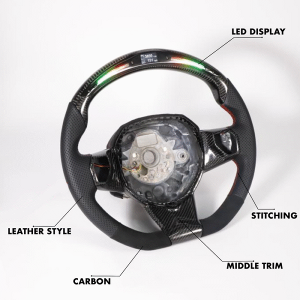 Lamborghini Aventador Style - Full Custom Steering Wheel - Image 2