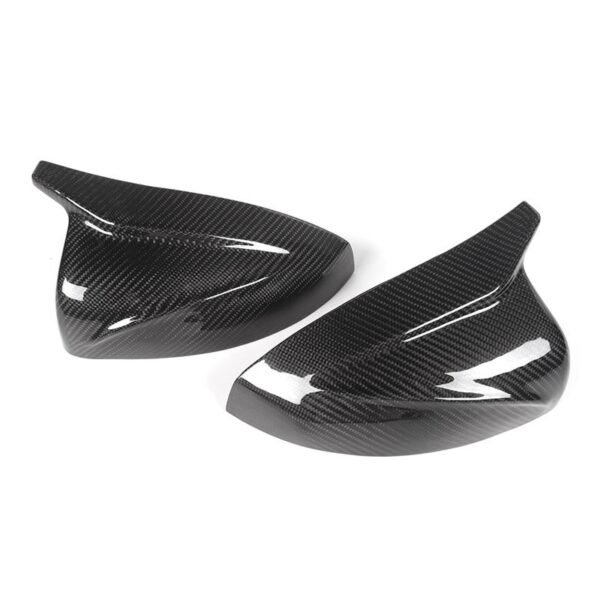 M Style Carbon Fiber Mirror Cap Set - Audi RS3/S3/A3 - Image 2