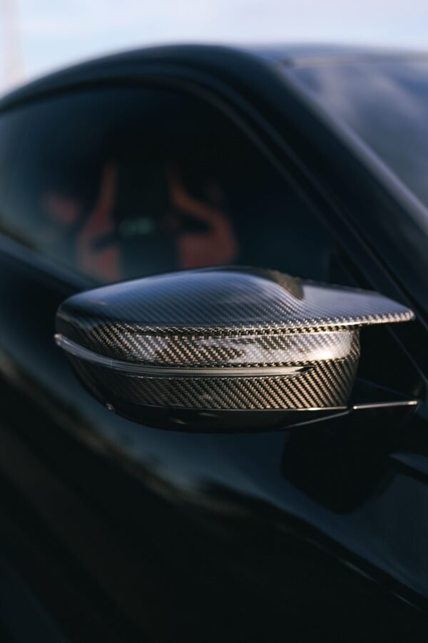 M Style Carbon Fiber Mirror Cap Set - BMW G42 2 Series M240i - Image 2
