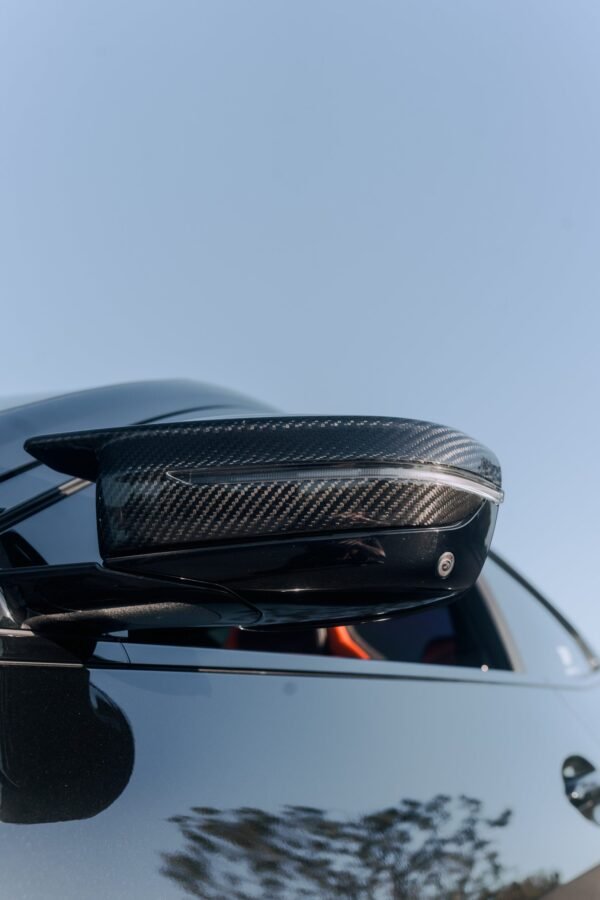 M Style Carbon Fiber Mirror Cap Set - BMW G42 2 Series M240i - Image 3