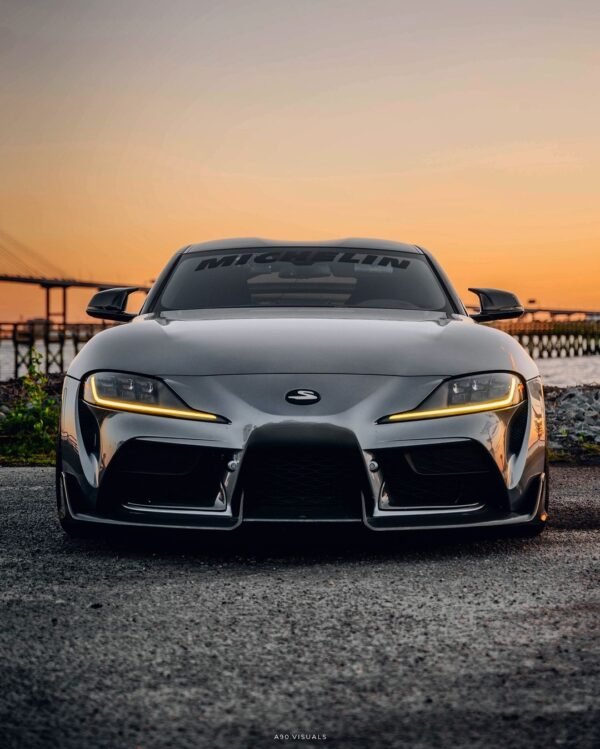 M Style Carbon Fiber Mirror Cap Set - Toyota A90 GR Supra - Image 2