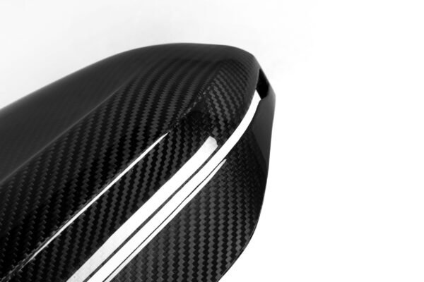 M Style Carbon Fiber Mirror Caps - BMW G60 5 Series & G70 7 Series - Image 3