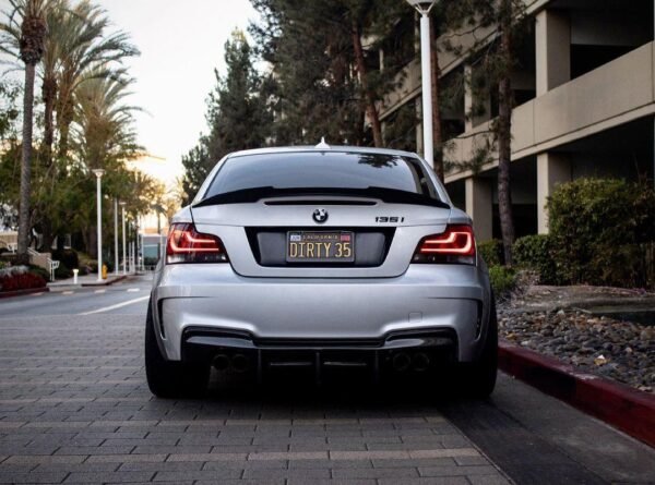 M4 Style Carbon Fiber Trunk Spoiler - BMW E82 1 Series & 1M - Image 2
