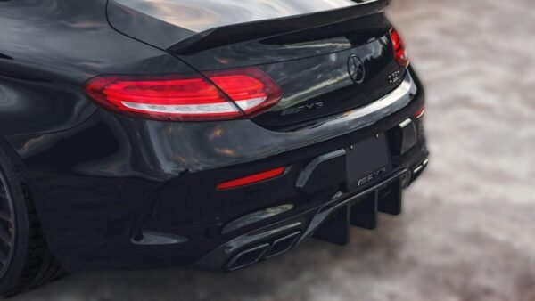 MC Style Carbon Fiber Rear Diffuser - Mercedes Benz W205 C63 AMG C-Class - Image 2
