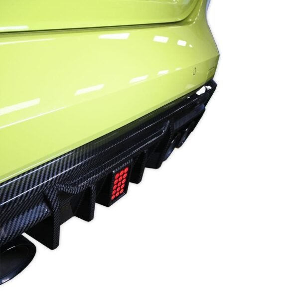 MHC Style Carbon Fiber Rear Diffuser with Break Light - BMW G80 M3 & G82/G83 M4 - Image 4