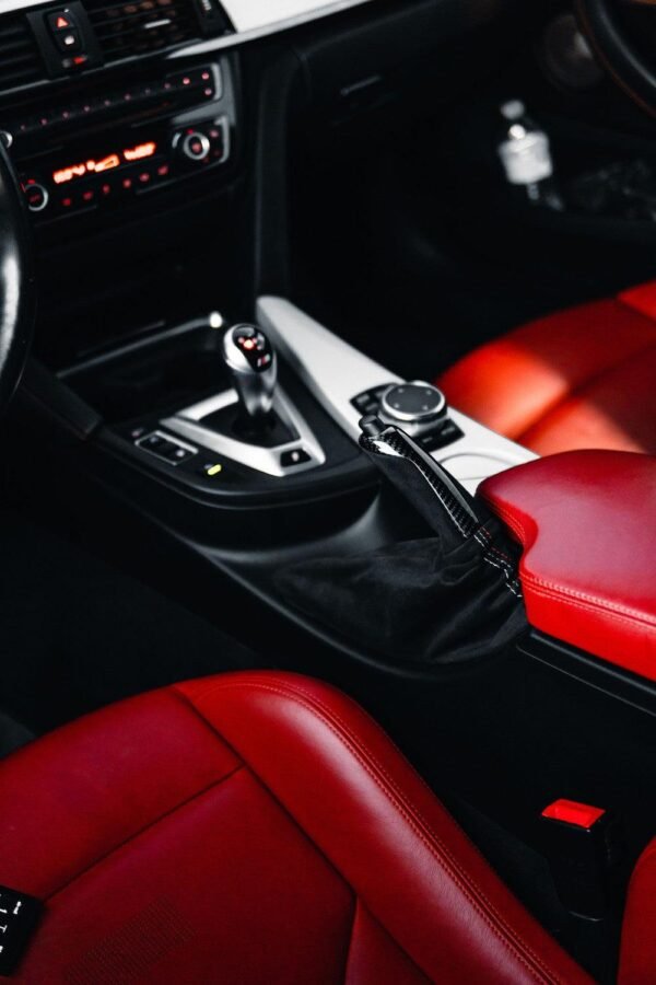 MP Style Carbon Fiber & Alcantara E Brake Handle & Boot - BMW F Chassis - Image 4