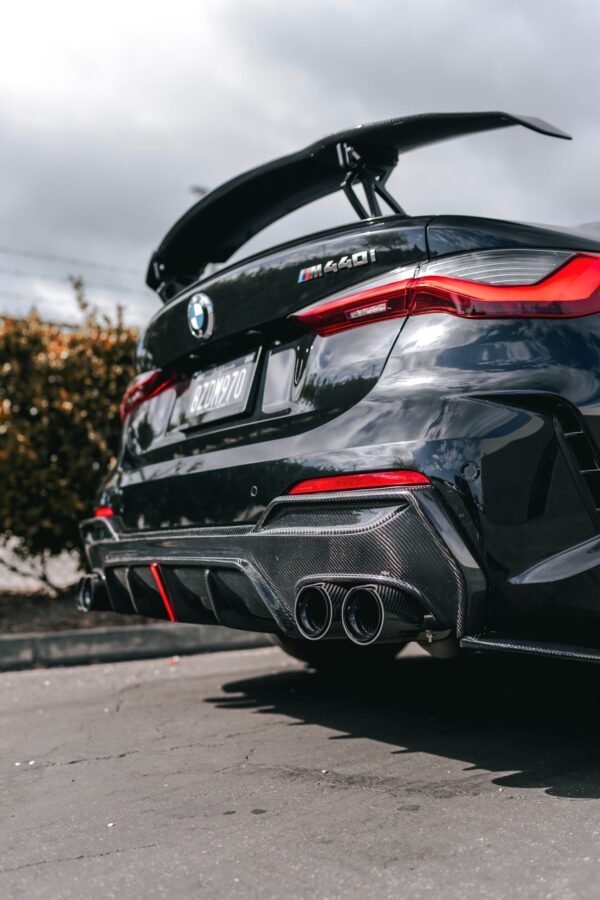 MP Style Carbon Fiber Quad Exhaust Tip Set - BMW G20 3 Series & G22/G23/G26 4 Series - Image 3