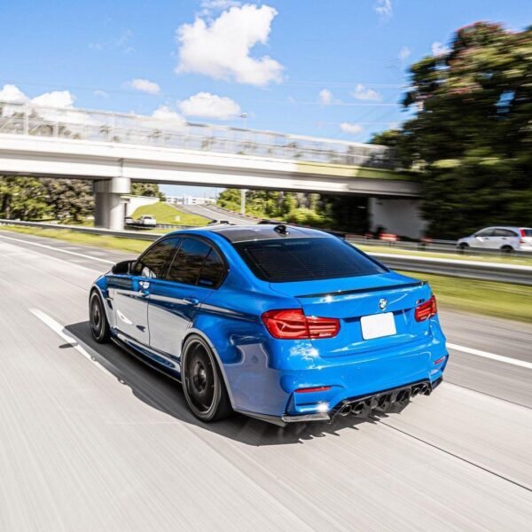 MP Style Carbon Fiber Trunk Spoiler - BMW F80 M3 & F30 3 Series - Image 2